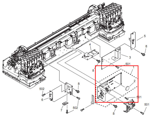 Canon iPF9000 MAIN BOARD DIMM ASS'Y (QM3-0985-000)